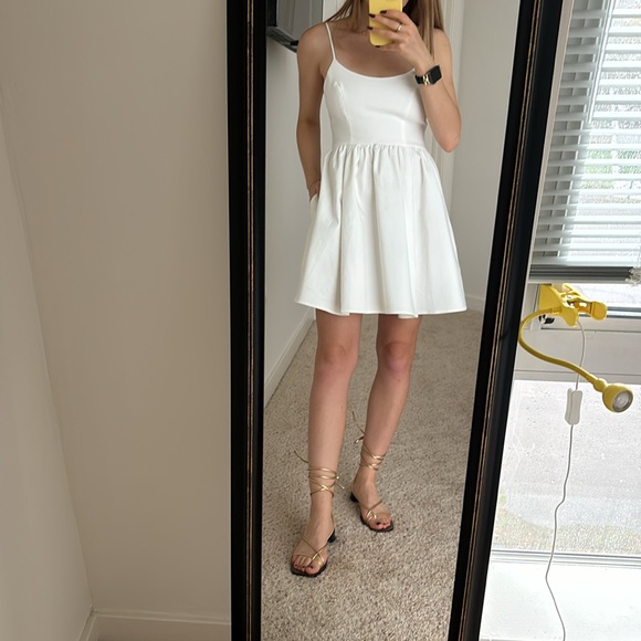 Showpo. White mini spaghetti strap dress you got nothing to prove - Picture 5 of 7